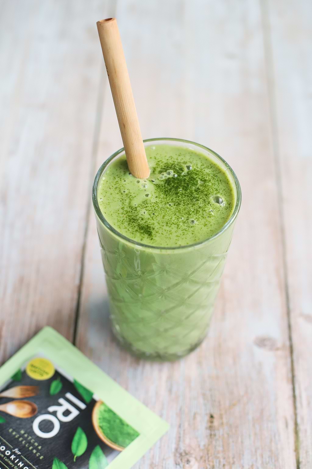 Smoothie matcha post- workout